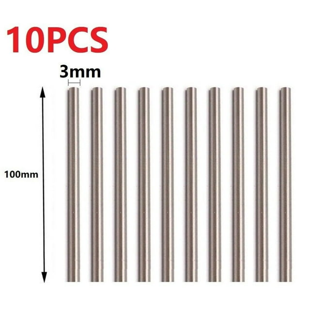 10 Pcs Barre Ronde Tige Droite Métrique HSS Tige en Acier Haute Vitesse Outil de Tour Neuf