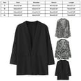 thumbnail image 4 of HYwys Womens Jackets Casual Jacket Light Weight Thin Jacket Slim Coat Long Sleeve Office Business Coats Black S, 4 of 7