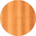thumbnail image 1 of Ahgly Company Indoor Round Abstract Orange Modern Area Rugs, 3' Round, 1 of 4