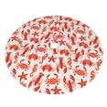 thumbnail image 5 of Cauagu 36" Christmas Tree Skirt Sea Creatures Pattern Christmas Tree Decorations Tree Mat for Xmas Decorations Occasion Holiday Home Decor -36", 5 of 7