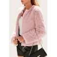 thumbnail image 5 of PRETTYGARDEN Women's Winter Coats Fleece Cropped Jacket Faux Fur Long Sleeve Pockets Shaggy Warm Outerwear Fall Clothes, 5 of 6