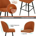 thumbnail image 3 of LEEJAY 30 inch Orange Counter Height Bar Stools Set of 4 ,Modern Linen Bar Chairs with Back for Kitchen Island Dining Room, 3 of 7