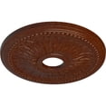 thumbnail image 3 of Ekena Millwork 18"OD x 3 3/4"ID x 1 1/2"P Bailey Ceiling Medallion (Fits Canopies up to 5 3/4"), Hand-Painted Burnished Mahogany Crackle, 3 of 6