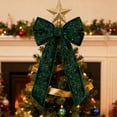 thumbnail image 1 of Home 5 Yards Green Velvet Ribbon with Glitter Christmas Holiday DIY Bow Gift Wrapping Decoration Satin Flocking Ribbon Party Table Decor Home Essentials, 1 of 6