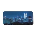 thumbnail image 1 of Cityscape Computer Mouse Pad, Kuala Lumpur Skyline Night KLCC Twin Towers Malaysian Landmark Monochromic Photo, Rectangle Non-Slip Rubber Mousepad X-Large, 35" x 15", Navy Black, by Ambesonne, 1 of 2