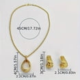 thumbnail image 5 of Middle Eastern 24K Gold Plated Luxury Jewelry Set, 5 of 5