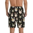 thumbnail image 3 of Kdxio Flowe Rooster Print Mens Sleep Shorts Bottoms Soft Comfy Pajama Wear Pants with Drawstring Pockets, 3 of 7