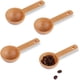 thumbnail image 1 of Cuchara medidora de madera de 15ml, cuchara medidora de café molido de madera de haya, 1 cucharada de granos de café molido, té, accesorios de cocina para el hogar, 4 Uds. Sincero Electrónica, 1 of 5