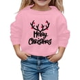 thumbnail image 1 of NIJNFCLOTH Chandails en Molleton de Noël Enfants Manches Longues Col Rond Imprimé Lettre Léger Chandails en Molleton Blouse Taille:6-7 Ans, 1 of 6