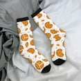 thumbnail image 5 of Rateoe Yellow Biscuit for Women Casual Calf Socks - Cute Crew Socks - Thin Soft Above Ankle Socks Size 5-11, 5 of 6