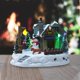 thumbnail image 4 of Casa en miniatura de Navidad, de trineo de Papá Noel giratorias y móviles, juego de construcción de resina, decoración coleccionable para el Gloria Casa de miniaturas, 4 of 8