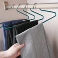 thumbnail image 6 of Hiroekza 3-Pack Heavy Duty Z Shaped Pants Hanger – Non Slip Space Saving Closet Organizer for Jeans Trousers Skirts – Durable Metal Closet Storage Rack for Home & Apartment Green, 6 of 6