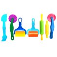 thumbnail image 1 of 7PCS Funny DIY Plastic Handheld Roller Art Clay Toy Clay Rolling Pin Dough Tool for Children (Random Color), 1 of 9