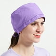 thumbnail image 3 of Unisex Working Cap with Sweatband Adjustable Bouffant Hats for Women Men, 3 of 8