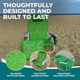 thumbnail image 5 of Open Box Bliss Hammocks Folding Beach Chair Recliner w/ Detachable Cooler, 5 of 9