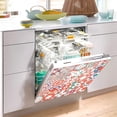 thumbnail image 4 of Mexican Talavera Red Dishwasher Magnet Covers for The Front Magnetic Dishwasher Decorative Cover Home Cabinet Decals 23" x 26" Refrigerator Door Decor, 4 of 6