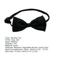 thumbnail image 3 of GASTROPOD Pet Bow Tie Decorative Nylon Solid Color Adjustable Dog Cat Bowknot Necktie for Shopping Bow Ties for Dogs Black, 3 of 7
