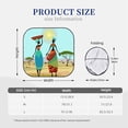 thumbnail image 6 of Uemuo African Women in Mountain Landscape (2) Printed 2 PCS Car Windshield Sun Shade, Auto Sun Heat and UV Rays Blocker, Foldable Automotive Front Window Sunshade Protector, 6 of 7