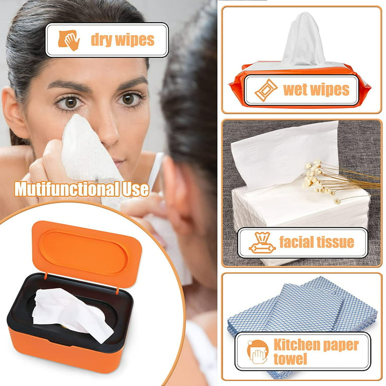 Wipes Dispenser, Wipe Holder for Baby & Adult, Seposeve Refillable Wipe  Container, Keeps Wipes Fresh, One-Handed Operation. Non-Slip, Easy  Open/Close