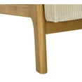 thumbnail image 4 of Jopath Mid-Century Accent Chair,Modern Corduroy Fabric Arm Chair with Wood Frame and Pillow,Upholstered Armchair,Reading Chair,Lounge Chair for Living Room,Bedroom,Beige 01, 4 of 8