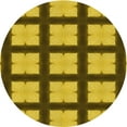 thumbnail image 1 of Ahgly Company Machine Washable Indoor Round Transitional Dark Bronze Brown Area Rugs, 3' Round, 1 of 7