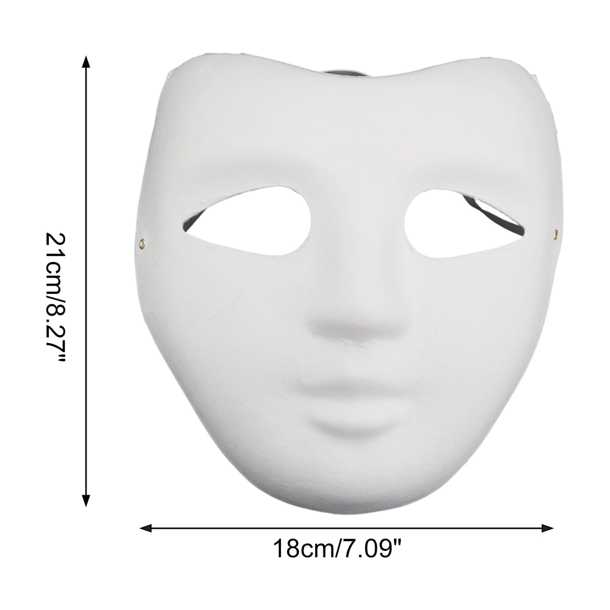Unique Bargains 1 Pack Elegant Hand-Painted Party Mask White Pattern 15