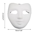 thumbnail image 2 of Unique Bargains 1 Pc V-Shaped Party Mask White Pulp, 2 of 5