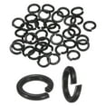thumbnail image 1 of Uxcell 50-Pack Spring Lock Washer, M4 Stainless Steel Electroplating Black Coating Elastic Gasket Screw Fasteners, 1 of 6
