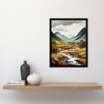 thumbnail image 2 of Glencoe Valley Oil Painting Scotland Majestic Mountain Range And River Coe Art Print Framed Poster Wall Decor 12x16 inch, 2 of 5
