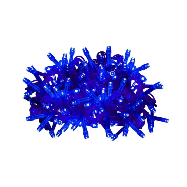 Serie de Luz Navicolors Luces Led Azul 60 Focos 8 Funciones 3 m Plástico Alta Resistencia Serie Navideña