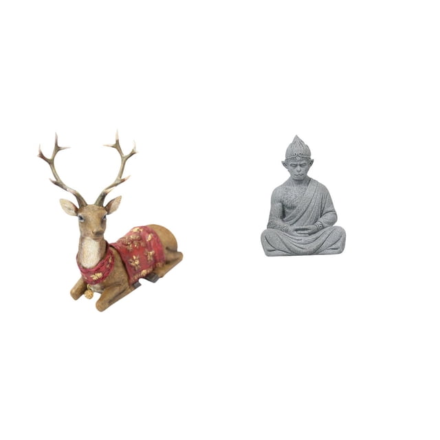 Escultura De Reno, Alce Y Ciervo, Adorno, Estatua Para Sala De Estar, Oficina, Dormitorio, Decoración De Granja, Figura De Mono, Buda, Budista, Miniatura Coleccionable, Escultura Sun Wukong