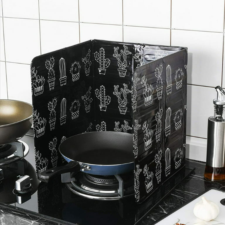 Aluminum Foil Kitchen Cooking Oil Splash Guard Gas Stove Heat Burn Proof  Board
