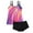 Hot Pink|womens high waisted tankini swimsuits, variant on Brnmxoke Women Tankini Swimsuits 2 Piece Solid Color Tummy Control Blouson Tank Bathing Suit with Pocket Boyshorts Athletic Swimwear Outfits with Bras Black,L