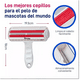 thumbnail image 4 of Rodillo  Bloosom Quita Pelusa Pelo Removedor Mascota Alfombra Muebles Blanco con Rojo, 4 of 4