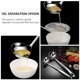thumbnail image 4 of Herramientas para panqueques Espátula resistente al desgaste Kit para crepes domésticos Accesorios para parrilla Utensilios para queso crema Esparcidor de bambú, 4 of 6