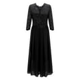thumbnail image 4 of KaLI_store Women's Formal Dresses Women Vintage Dresses, Modest Bridesmaid Dress, Formal Prom Tea Dress Black,M, 4 of 4