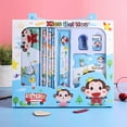 thumbnail image 4 of YIMWNYI 8-Piece Stationery Set, Pencil Case, Pencils, Ruler, Sharpener, Eraser, Notebook, Cute and Practical Design for Learning and Work, 4 of 5