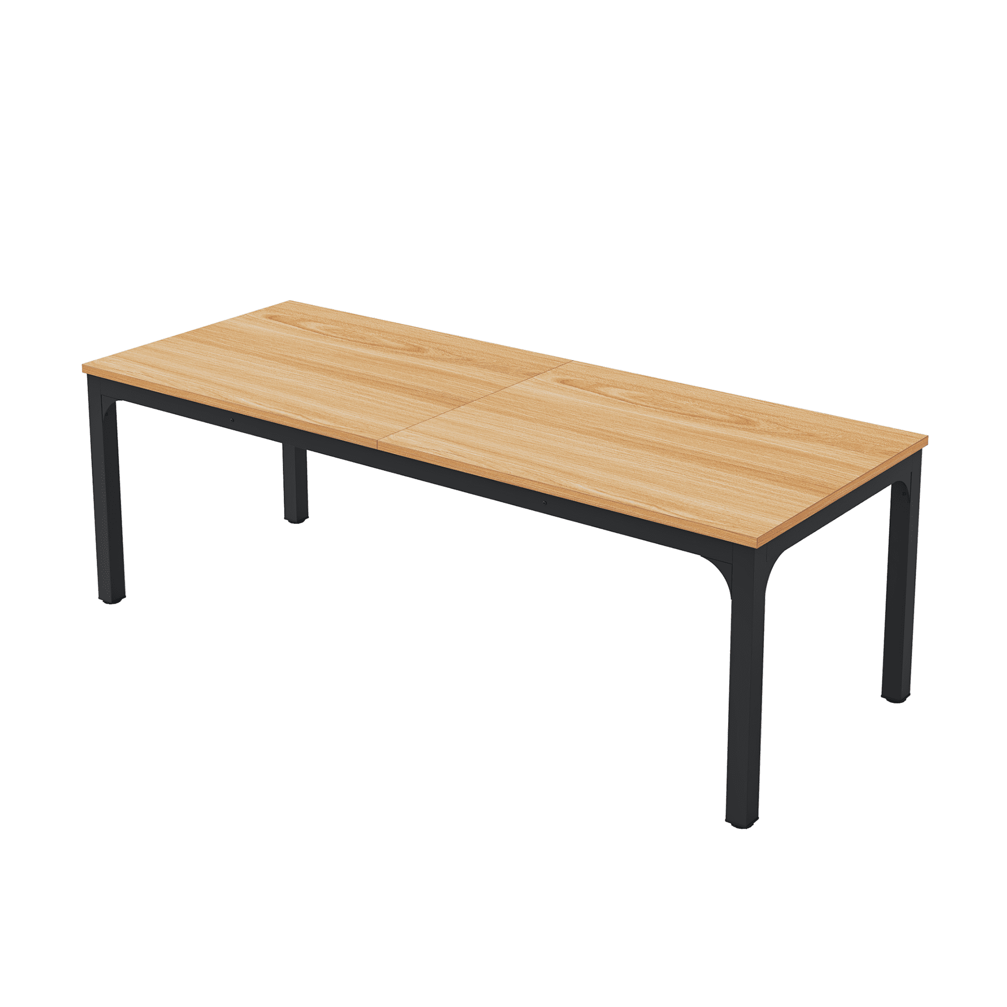 MAYEERTY 78.7 Inch Dining Table, 6-8 Seater Rectangular Table with 25mm MDF Board & Heavy Duty Metal Frame
