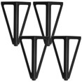 thumbnail image 1 of FOMIYES 1Jgo Patas Negras Reforzadas Para Muebles De Hierro Con Moderno Para Uso Diario Y, 1 of 7
