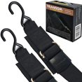 thumbnail image 1 of Seamander Boat Tie Down Straps 2 Inch Marine Grade Transom Trailer Straps Pair, 1 of 5