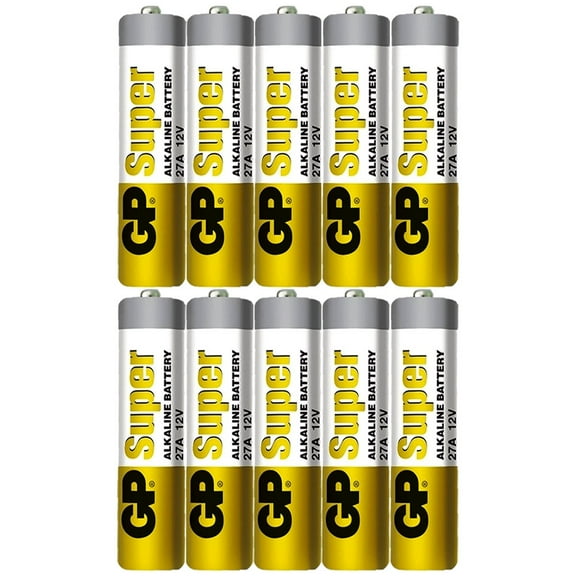 10 GP 27A GP27A 12V Alkaline Remote Battery, Bulk