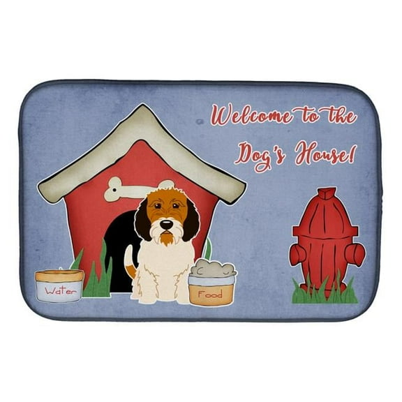 Dog House Collection Petit Basset Griffon Veenden Dish Drying Mat