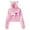 Pink, variant on AJ Lee Love Bites Merch Hoodie Cat Ears Hooded Sweatshirts Long Sleeve Crop Top Women's Clothes