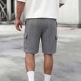 thumbnail image 5 of Thousandth Men Casual Cargo Shorts Elastic Waist Drawstring Summer Shorts Soft Breathable Multi Pocket Everyday Shorts Quilted Shorts for Men, 5 of 9