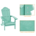 thumbnail image 6 of ACEGOSES 1 Peak HIPS Adirondack Outdoor Chairs Weather Resistant for Patio Garden, Backyard,Patio and Indoors,Light Green, 6 of 7