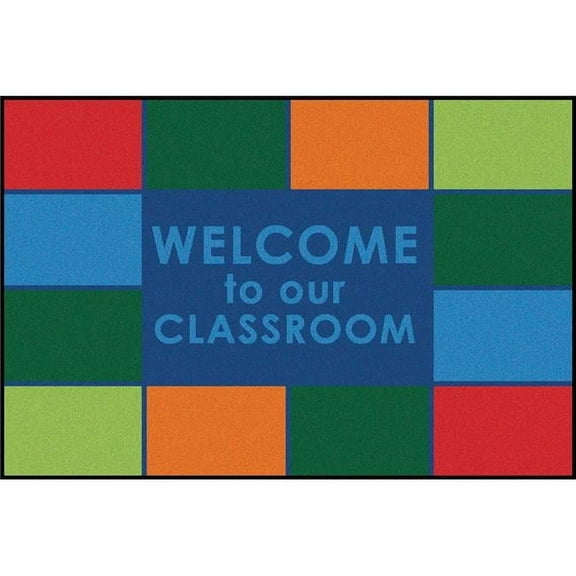 Carpets for Kids  4 x 6 ft. Rectangle Classroom Welcome Rug