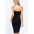 thumbnail image 3 of J. METHOD Women's Midi Dress Strapless Tube Top Stretch Basic Casual Knee Length One Piece, 3 of 4