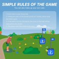 thumbnail image 4 of Juego de campo de golf IGRL con 6 hoyos, pelotas y bolsa de transporte, 4 of 9