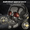 thumbnail image 5 of YSEECHENS Altavoz Bluetooth con forma de calavera, novedad, esqueleto, altavoces portátiles inalámbricos únicos con luces para los ojos (gris), 5 of 5