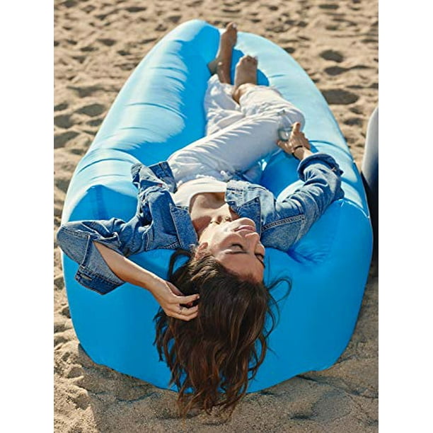 WEKAPO Inflatable Lounger Air Sofa Hammock Portable Water Proof Anti Air Leaking Design Ideal Couch for Backyard Lakeside Beach Traveling Camping Picnics Music Festivals Walmart